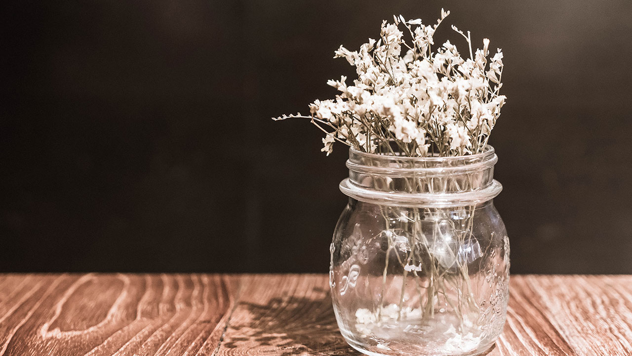 Mason Jars for Desktop Storage