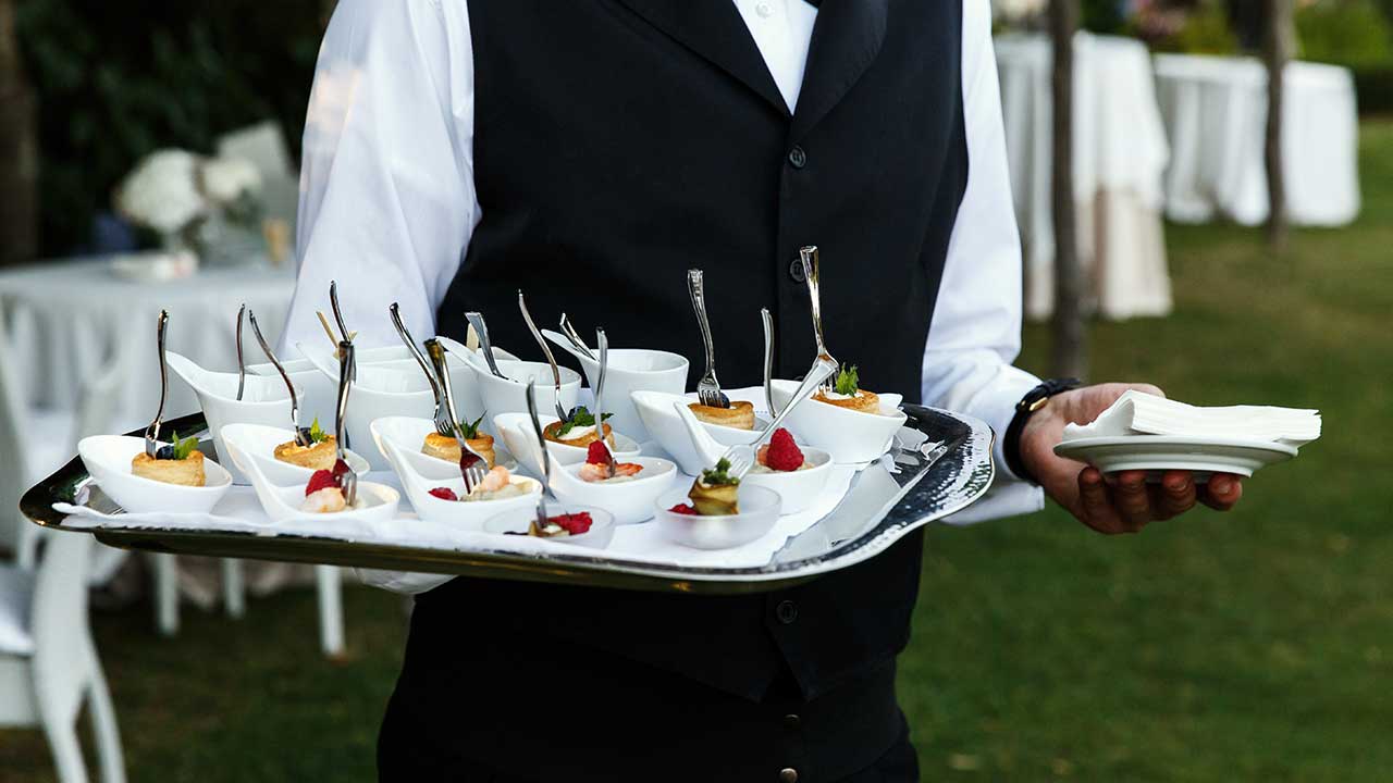 Reusable Serving Trays and Tongs