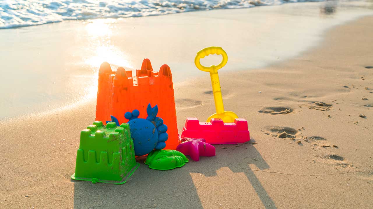 Plastic Shovels and Beach Toys